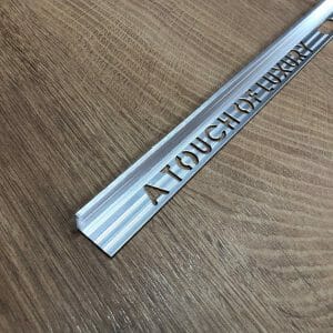 Brushed Silver Tile Trim